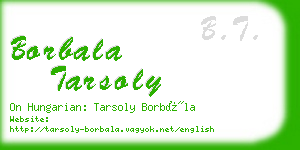 borbala tarsoly business card